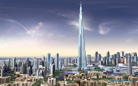 Burj Khalifa In Dubai Hd In Desktop Downloadshd Wallpaper