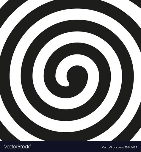 Black Spiral On White Royalty Free Vector Image