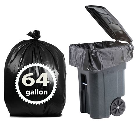 Garbage Trash Bags Heavy Duty Thick Strong Plastic Tear Resistant Black