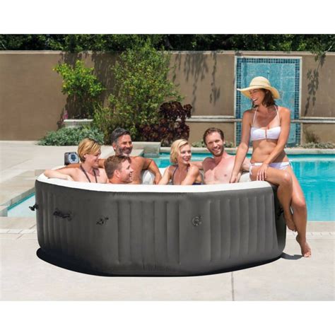 intex 140 bubble jets 6 person octagonal portable inflatable hot tub spa 28437wl for sale from