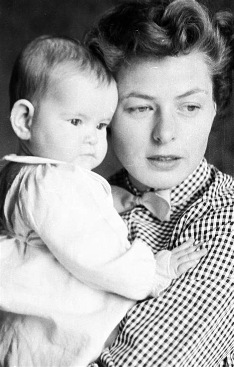 Ingrid Bergman With Eleven Month Old Daughter Isabella Rossellini 1953 Ingrid Bergman