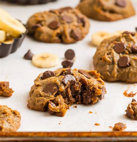 Peanut Butter Banana Cookies Easy Healthy Recipe