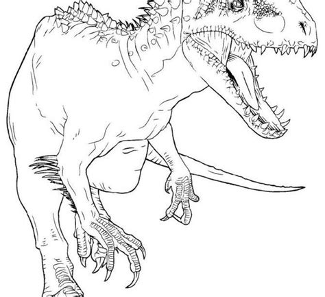 You may also ask your students introduce them with the sheets and the content inside the sheets, which is indominus rex. Free Print Printable Indominus Rex Coloring Page ...