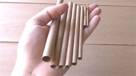 How To Make Mini Kraft Cardboard Paper Spiral Tubes Youtube