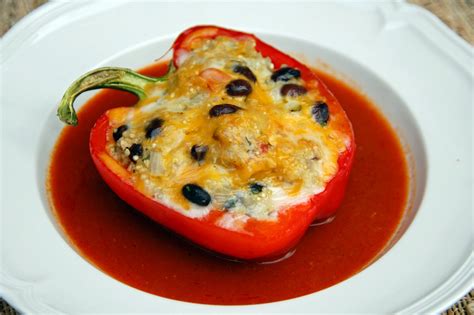 Southern Lady S Recipes Mexican Stuffed Peppers With Quinoa And Black