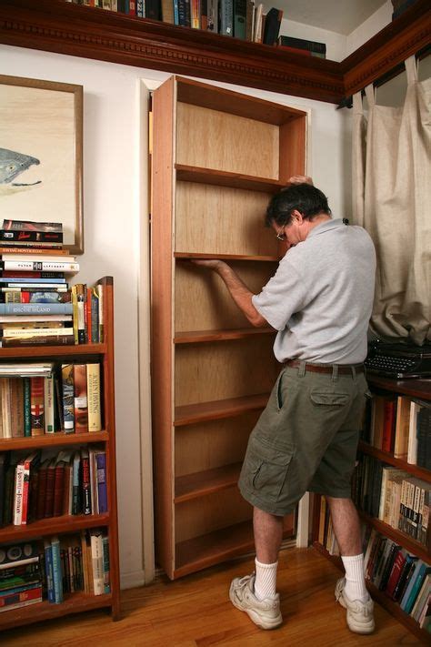 Hidden Pivot Bookcase Installation Thisiscarpentry Bookcase Diy