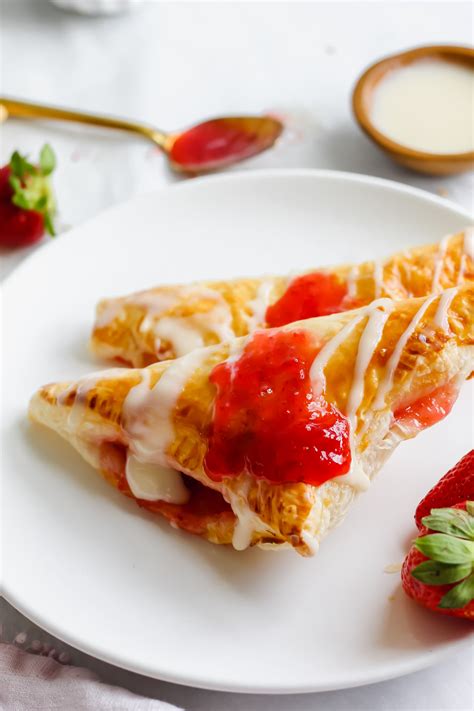 Strawberry And Cream Cheese Turnovers Recipe Turnover Recipes Strawberries And Cream Recipes