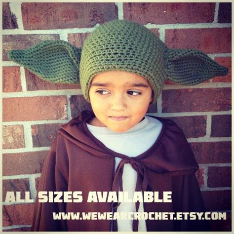 Yoda Inspired Beanie All Sizes Crazy Hat Day Hat Day Playing Dress Up