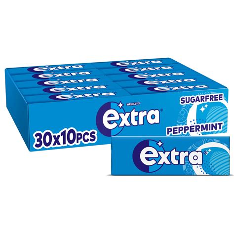 Extra Chewing Gum Sugar Free Peppermint Flavour Packaging May Vary