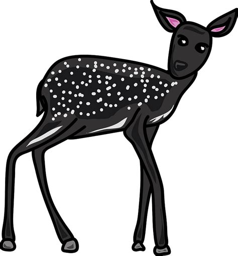 Black Deer Clipart Free Download Transparent Png Creazilla
