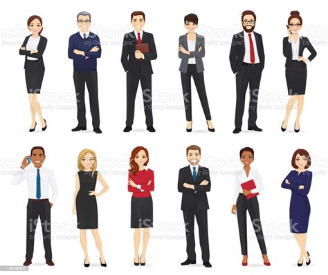 Business People Set Stock Illustration Download Image Now Cartoon