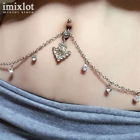 Imixlot Sexy Crystal Belly Button Rings Navel Piercing Nombril Party