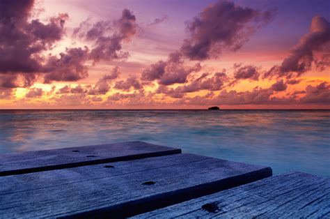 Fonds Decran Maldives Tropique Mer Levers Et Couchers De Soleil Ciel