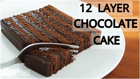 The Easiest 12 Layer Chocolate Cake Moist Chocolate Cake Recipe Easy