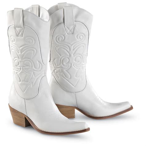 Womens Penny Loves Kenny High Noon Western Boots White 118807