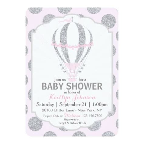 Pin On Silver Baby Shower Invitations