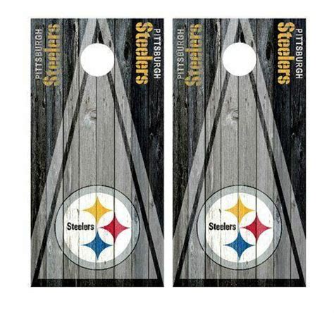 Pittsburgh Steelers Vinyl Cornhole Board Wraps Only Skins Etsy