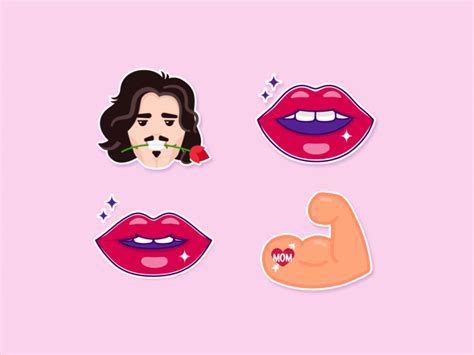 Flirty Stickers By Emma Gilberg On Dribbble