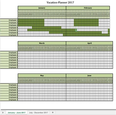 Holiday Spreadsheet Inside Vacationplanner 2017 Excel Templates For