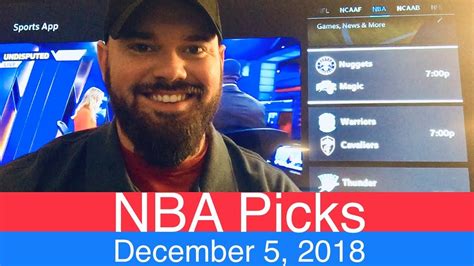 Choose the best online sports betting site from our list for all your betting needs. NBA Picks (12-5-18) | Basketball Sports Betting Expert ...