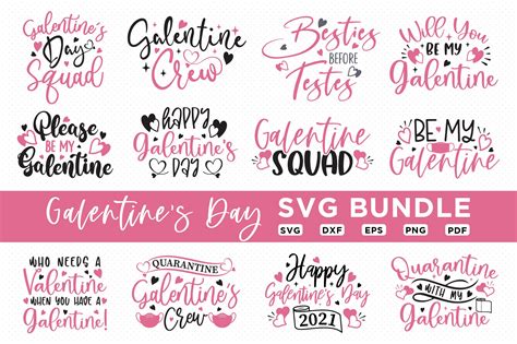 Galentine's Day SVG Bundle | Creative Market