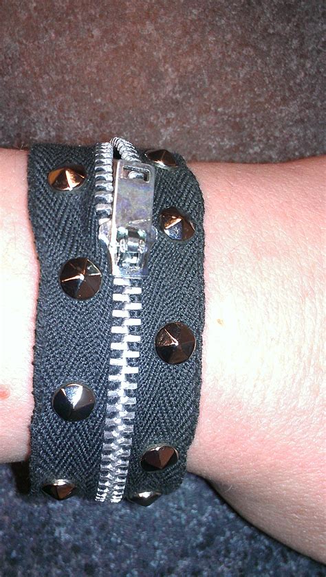 My Very Own Zipper Bracelet With Stud Detail Love This Zipper Bracelet