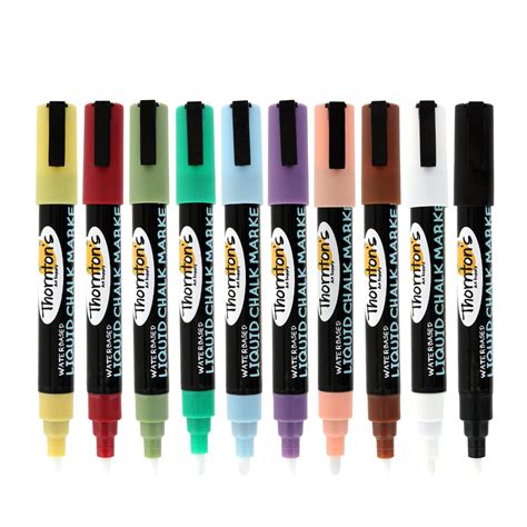 Thorntons Art Supply Liquid Chalk Markers With Reversible Tips