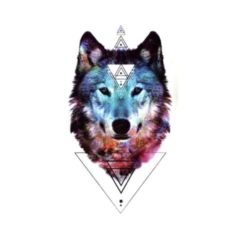 Colorful Wolf Tattoo Wolf Tattoos Wolf Tattoo Back Small Wolf Tattoo