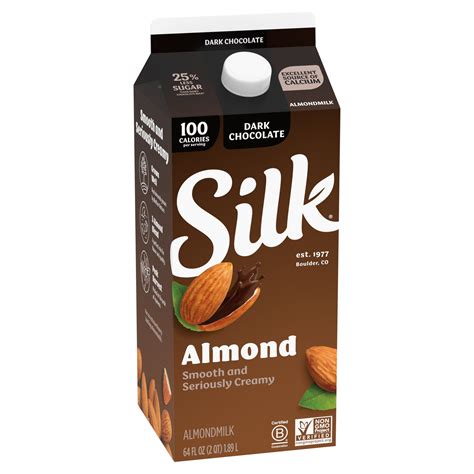 Silk Dark Chocolate Almond Milk Shop Milk At H E B