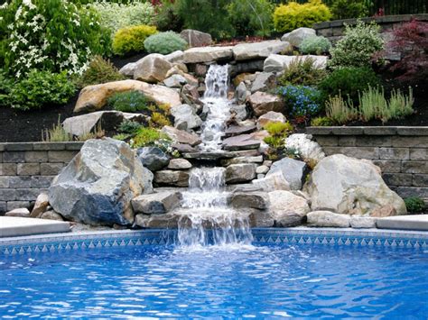 How To Build A Natural Stone Pool Waterfall Encycloall