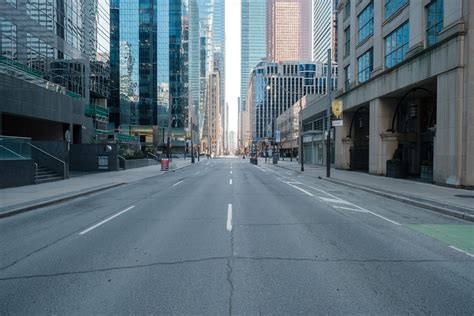 Toronto Canada During Covid 19 Pandemic Empty City Streets Awin