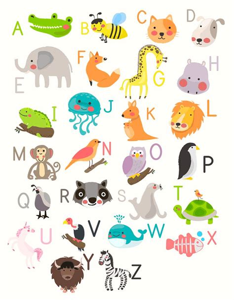 Animal Alphabet Images Free Vectors Pngs Mockups And Backgrounds
