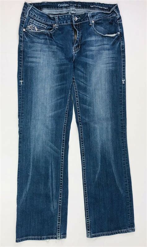 Cowgirl Tuff Womens 36x 33 Dont Fence Me In Sparkle Jeans Blue Bootcut Wire Ebay In 2021