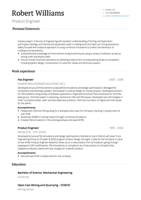 British And Uk Cv Tips Format Requirements And Examples Visualcv