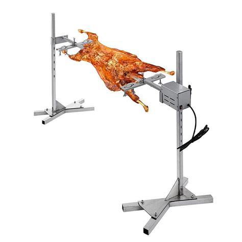 Anbt Bbq Grill Rotisserie Kit Up To 70lb Pig Spit Rotisserie Grill