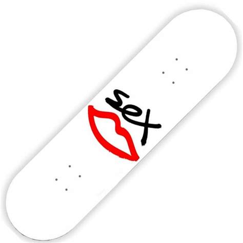 Sex Skateboards Logo White Skateboard Deck 80 Skateboards From