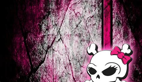Pink Cute Skull Backgrounds 50 Girly Skull Wallpaper On