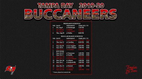 Bucs Schedule Visit Espn To View The Tampa Bay Buccaneers Team