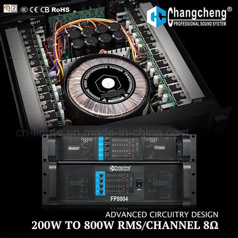 Fp8004 4 Channel Series Class H Professional Power Amplifier China