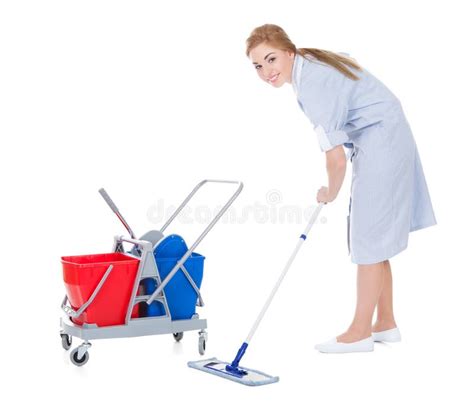 female maid cleaning with vacuum cleaner stock image image of housework occupation 74151875