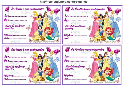 Nous vous proposons une belle carte d'anniversaire gratuite à imprimer pour qu'il puisse fêter ses 10 ans de bien belle façon, une carte dorée. Etiquettes invitations Princesses pour anniversaire ...