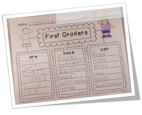 Teaching With Love And Laughter Kindergarten And First Grade Writing