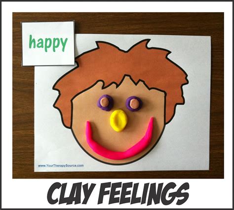 Clay Faces With Free Printables Your Therapy Source