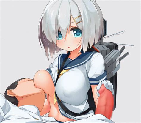 Rule Boy Admiral Kantai Collection Animated Blue Eyes Blush