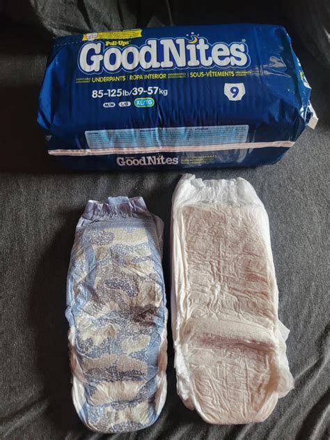 2000 S Xl Goodnites Compared To New Xl Goodnites R Abdl