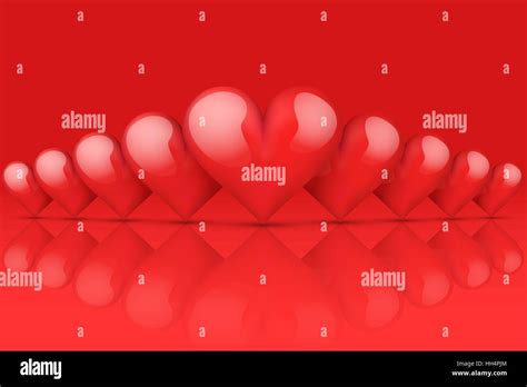 Red Romantic Hearts Background Stock Vector Image And Art Alamy