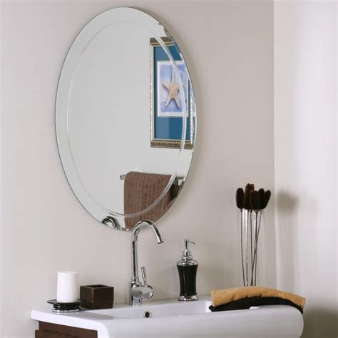 Decor Wonderland 236 In Oval Frameless Bathroom Mirror At