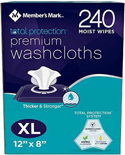 Adult Washcloth Disposable Moist Wipes 12 X 8 240 Pk Pricepulse
