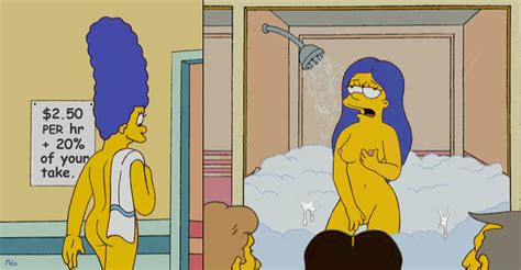 Rule 34 Breasts Color Female Human Indoors Male Marge Simpson Mole
