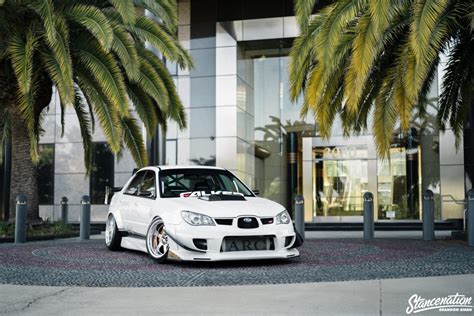 Low And Loud Vics Slammed Subaru Sti Stancenation Form Function